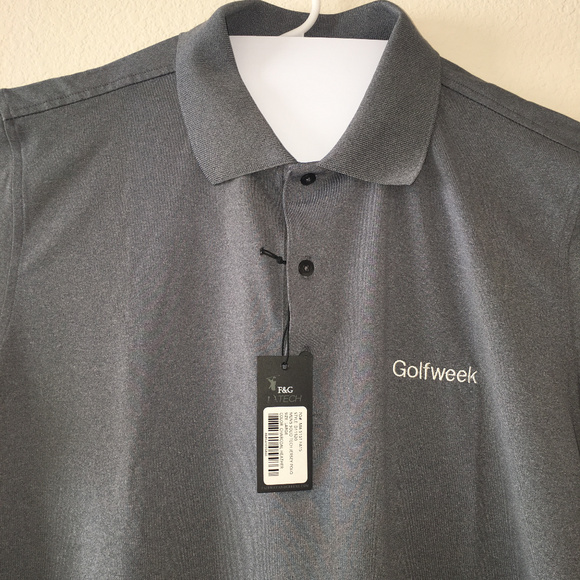 F&G TECH Mens golfweek Hokies Polo Shirt - Picture 3 of 7